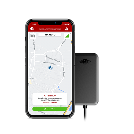 Traceur GPS moto avec détecteur de mouvement