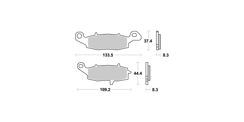 Plaquette de frein Avant Brembo 07KA28LA - Métal Fritté Route